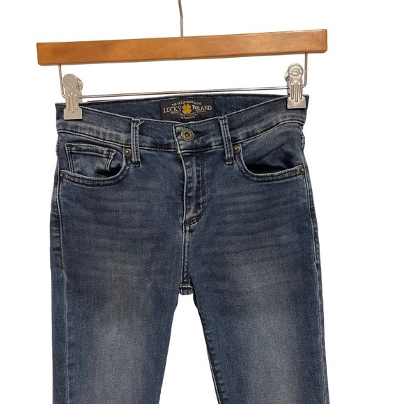 Lucky Brand Brooke Legging Jean Size 00 Distressed Pre-owned - Picture 2 of 13